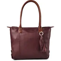Harbour 2nd Lucia Bolsa de hombro Piel natural 38 cm rojo