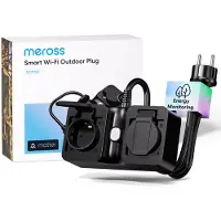 Meross Tira de alimentación Mop320Ma-EU, Wi-Fi, 2 enchufes, IP44