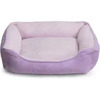 Merkloos Cama suave para mascotas, ideal para gatos, cachorros y perros pequeños, color púrpura, 55 x 45 x 15 cm