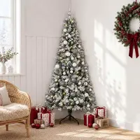 Syfax Árbol de Navidad artificial con bolas 120 cm 150 LED