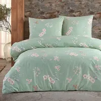Merkloos Juego de funda de edredón de 100% algodón, de 200x200 cm, que incluye dos fundas de almohada de 80x80 cm y cierre con cremallera