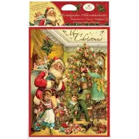 Merkloos Calendario de adviento de chocolate con leche - Clásico - 75 g