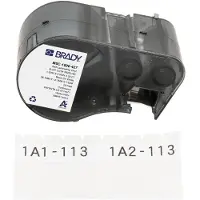 Brady M5C-1500-427 Cinta Vinilo Laminado Negro Sobre Blanco/Transparente 38,1 mm x 7,62 mx 12,7 mm (original)