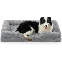 Merkloos Cama ortopédica para perro - Extra grande - Tipo sofá - Impermeable - 112 x 81 x 18 cm