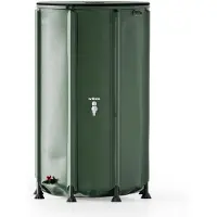 Merkloos Depósito de agua de lluvia plegable - 500 litros - PVC 620 g/m² - Con tapa y grifo