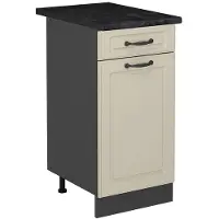Vicco Mueble bajo de cocina R-Line Arena casa de campo/Antracita 40 cm encimera Antracita, Model 71121