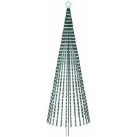 Syfax Árbol de Navidad LED 400 cm 1028 LED Blanco frío Acero Negro