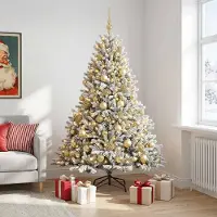 Syfax Árbol de Navidad artificial con bolas 180 cm 300 LED