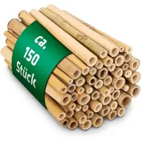 Merkloos Tubos de bambú para nidos, hotel de insectos, abejas silvestres - 12,5 cm - diámetro interior de 4 a 12 mm - 150 unidades - Material natural