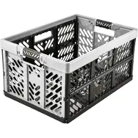 Merkloos Caja de almacenaje con sistema de ventilación - Transparente - Apilable - 54 x 37 x 28 cm - Polipropileno - Hecha en Europa