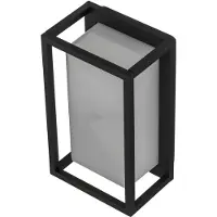 LUCANDE aplique LED para exterior Ilirian, antracita, aluminio, 15 cm
