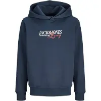 Jack & Jones Kids Junior Sudadera 'JJJade' azul oscuro / arándano / blanco