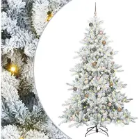 Syfax Árbol de Navidad artificial con ramas articuladas 210 cm