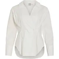ROUGE EDIT Cuello En V Camisa De Manga Larga