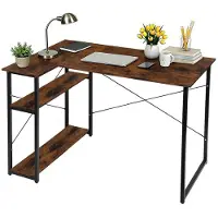 Merkloos Escritorio de esquina reversible, ideal para el hogar y los videojuegos
