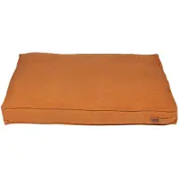 Dripio Cama para perro con relleno de espuma, color naranja, 80x60x10 cm