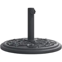 vidaXL Soporte para sombrilla de , para mástil de Ø38/48 mm, capacidad de 12 kg, modelo redondo