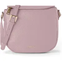 Lazarotti Bolsa de hombro de piel «Bologna» de 25 cm rosa