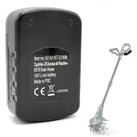 OEM Batería para cultivador motorizado, 18 V, 1,3 Ah, de iones de litio, color negro