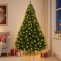 Syfax Árbol de Navidad artificial con ramas articuladas 210 cm