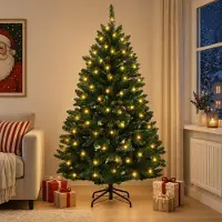 Syfax Árbol de Navidad artificial con ramas articuladas 150 cm
