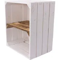 Merkloos Juego de 3 cajas de madera con base divisoria