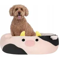 Jazwares Squishmallows, vaca Connor, peluche suave para mascotas, 50 cm