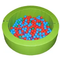 Softee Piscina Bolas de Relleno Redondas Diámetro Ø 150cm X 40cm Alto X 15cm Ancho