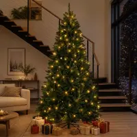 Syfax Árbol de Navidad artificial con ramas articuladas 300 cm