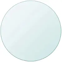 StarTech.com Plato de vidrio redondo - Cristal de repuesto templado para mesa - Diámetro: 60 cm - Grosor: 8 mm - Tablero de mesa / Protector de mesa - Azul