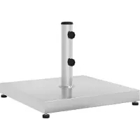 Super Merchant Soporte para sombrilla , diámetro 32/38/48 mm, para mástil de 28 kg, diseño cuadrado