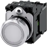 Siemens 3SU1152-0AB60-1BA0: Metal, plástico, negro, plateado, blanco, 320 V, 30 mm, 60,7 mm, 40 mm