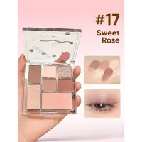 Judydoll - 7 Colors Palette - Sweet Smoked Rose #17 Sweet Smoked Rose - 8.5g