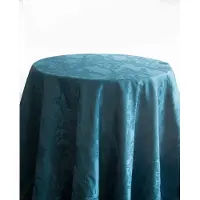Henders und Hazel Mesa de damasco para bodas y eventos en color azul petróleo