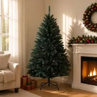 Syfax Árbol de Navidad artificial con ramas articuladas 120 cm PVC
