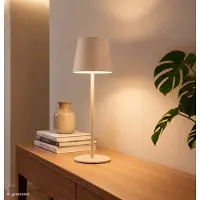 Briloner Lámpara de mesa LED, batería, regulable, sin cables, con sensor táctil, para uso interior y exterior