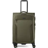 D & N Travel Line 9704 4 ruedas Trolley M 68 cm Con asa expansible verde oliva