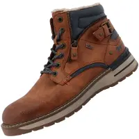Mustang Botas con cordones caramelo / negro