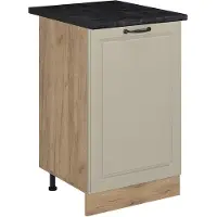 Vicco Mueble bajo de cocina R-Line Arena casa de campo/Roble dorado 50 cm encimera Antracita, Model 72292