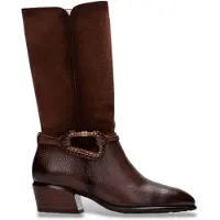 Hispanitas para mujer. PHI254298 Botas de Piel Verona marrón (41), 3 a 5cm, Ninguno, Casual, outlet 2026.
