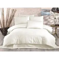 L'essentiel Maison L'Essentiel, Juego de ropa de cama para el hogar, modelo Lilyum - WTN6210, color crema, incluye funda de edredón, 100% satén de algodón