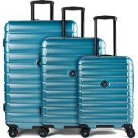 Worldpack Bubble 4 ruedas Juego de maletas 3 piezas azul