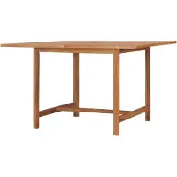 LTPRTZ Mesa de comedor de jardín - Mesa de madera de terraza - Comedor exterior - Teca Sólida - 110 x 110 x 75 cm