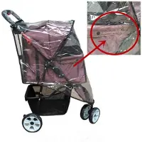 Markenlos Funda impermeable para carrito de perro, plegable y transparente