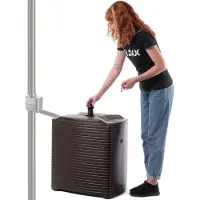 Merkloos Depósito de agua de lluvia modular - 126 litros - Mocha - Plástico