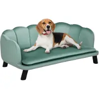 StarTech.com Sofá para perros - Cama para perros con respaldo - Suave - Material de poliuretano - Para perros
