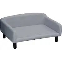 StarTech.com Sofá para perros - Cama para perros - Tapizado suave - Patas de madera - 82 x 54 x 36 cm