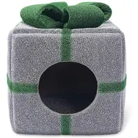 Merkloos Cama suave para gatos y cachorros, color plateado