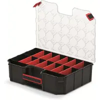 Merkloos Caja organizadora - Divisible en 16 compartimentos ajustables - 390 x 284 x 105 mm - Hecha en la UE
