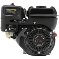 StarTech.com Motor: 212 cc, OHV, 7,5 CV, 4 tiempos, construcción de aluminio y hierro fundido, resistente a la corrosión, color negro